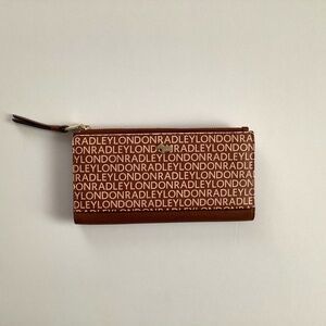 RADLEY LONDON Brown and White Saffiano Leather Signature Logo Wallet